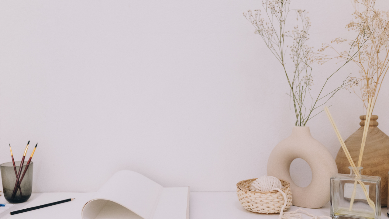 ノート 植物 デスク